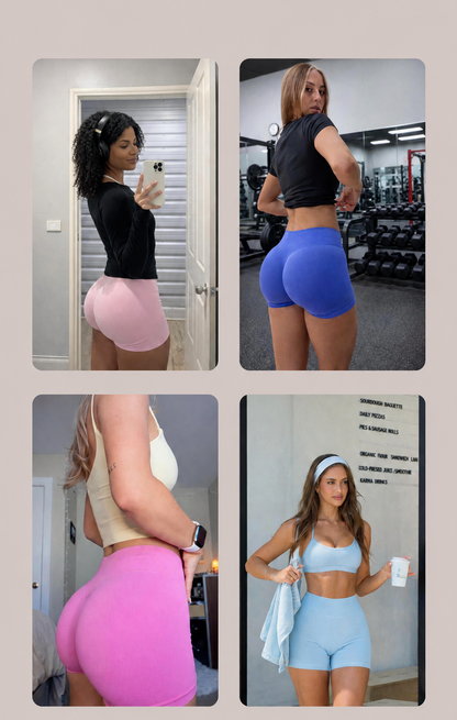 PeachFit Seamless Scrunch Gym Shorts