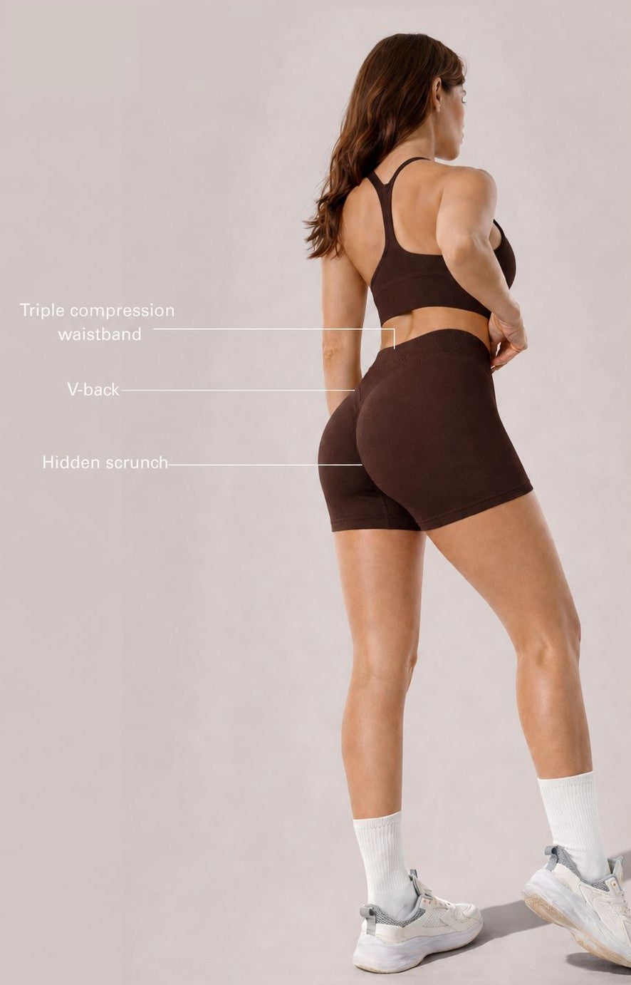 PeachFit Seamless Scrunch Gym Shorts